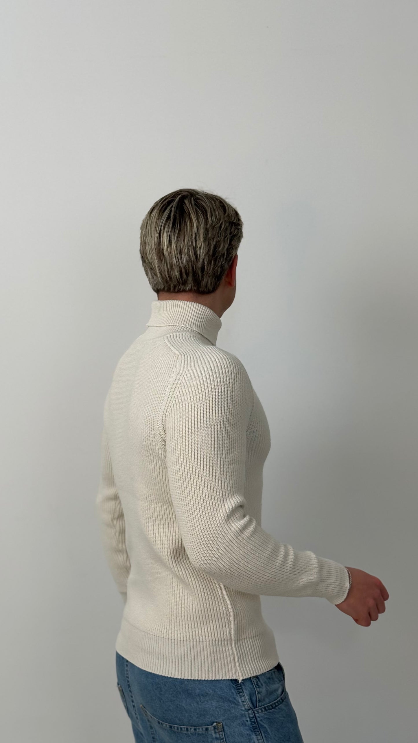 Sweater Legado | Cuello Alto Premium - Crudo