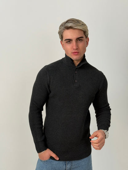 Sweater Linaje - Gris Oscuro