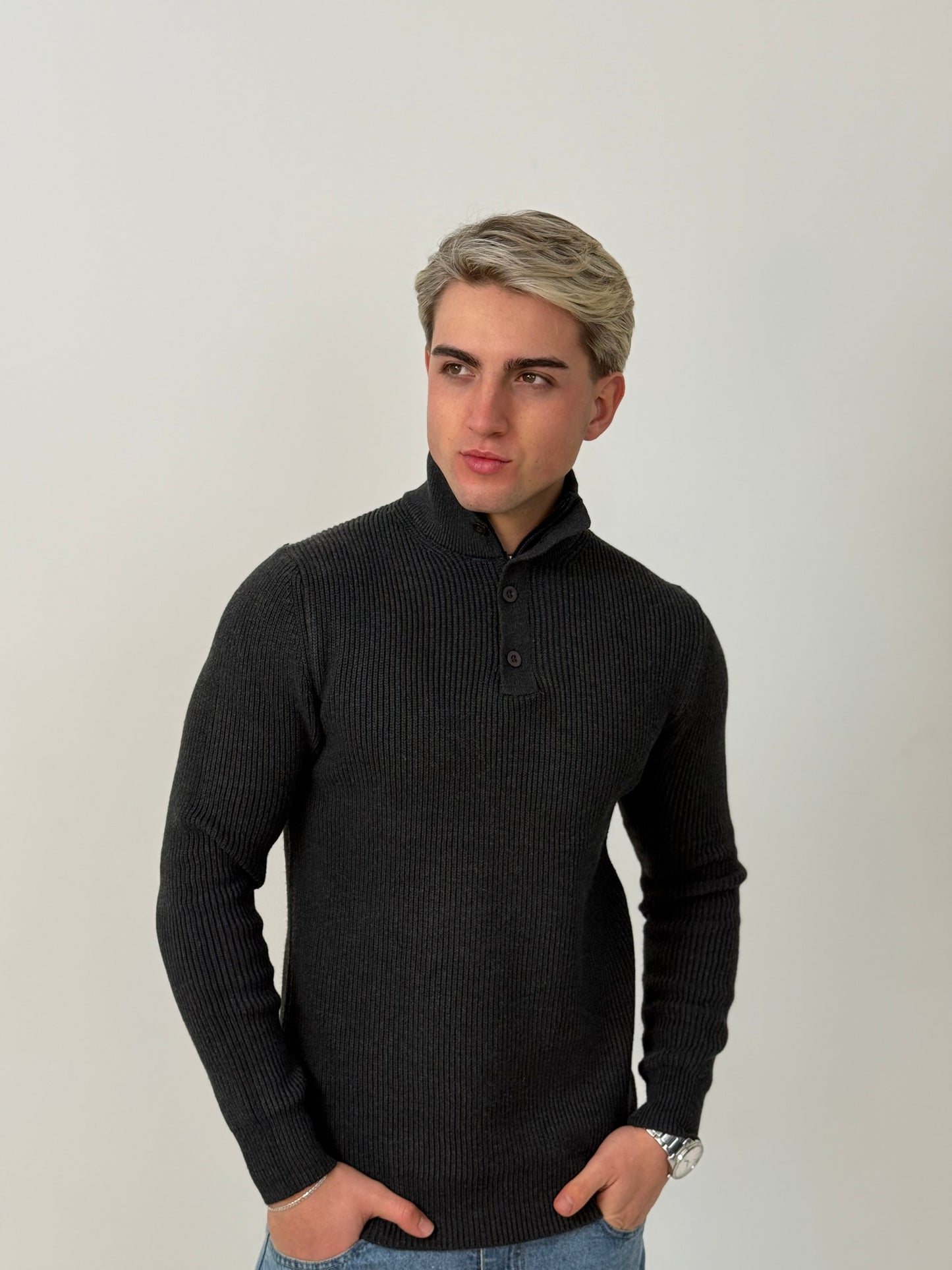 Sweater Linaje - Gris Oscuro