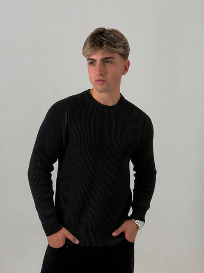 Sweater Knit Negro