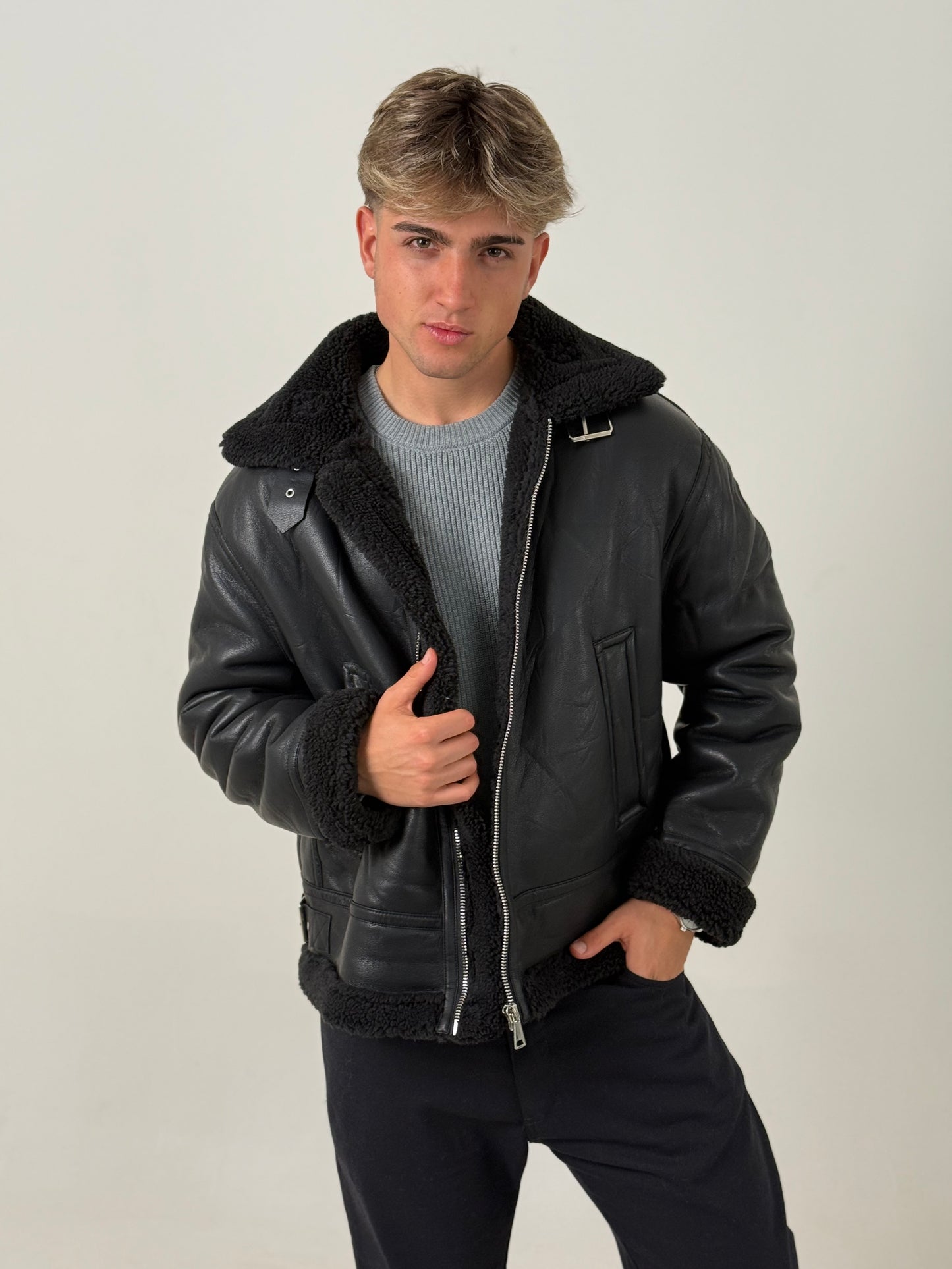Chaqueta Gamulán Negra - Corderito Negro