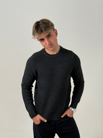 Sweater Knit Gris Oscuro