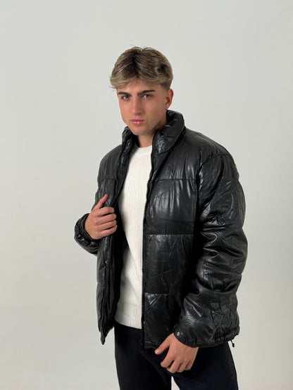 Campera Puffer Negra Executive
