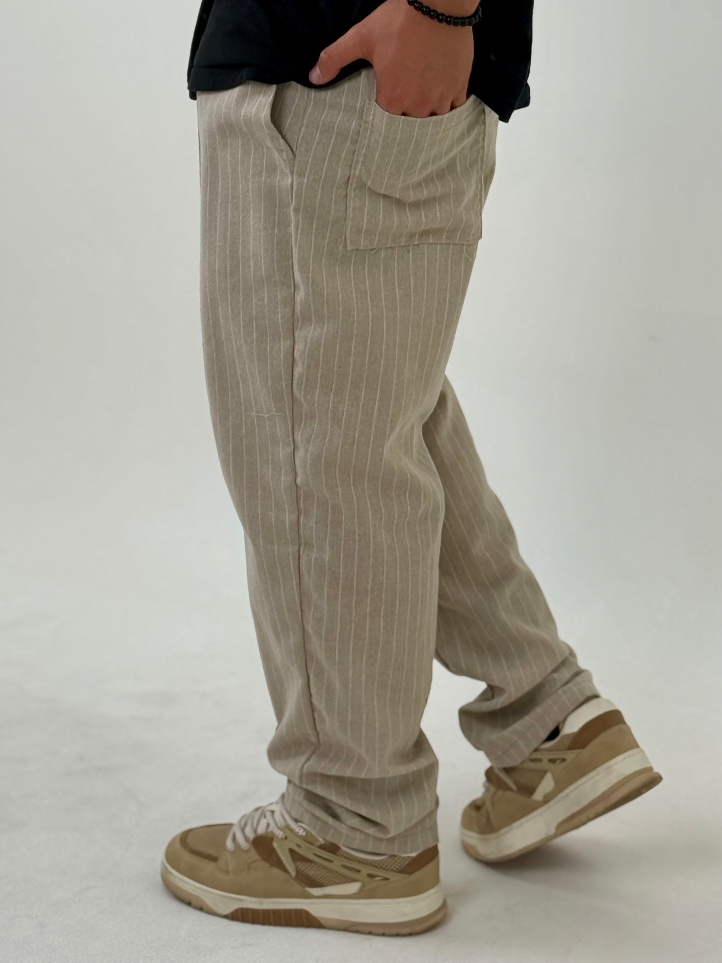 Pantalon Lino Relaxed Pro - Beige