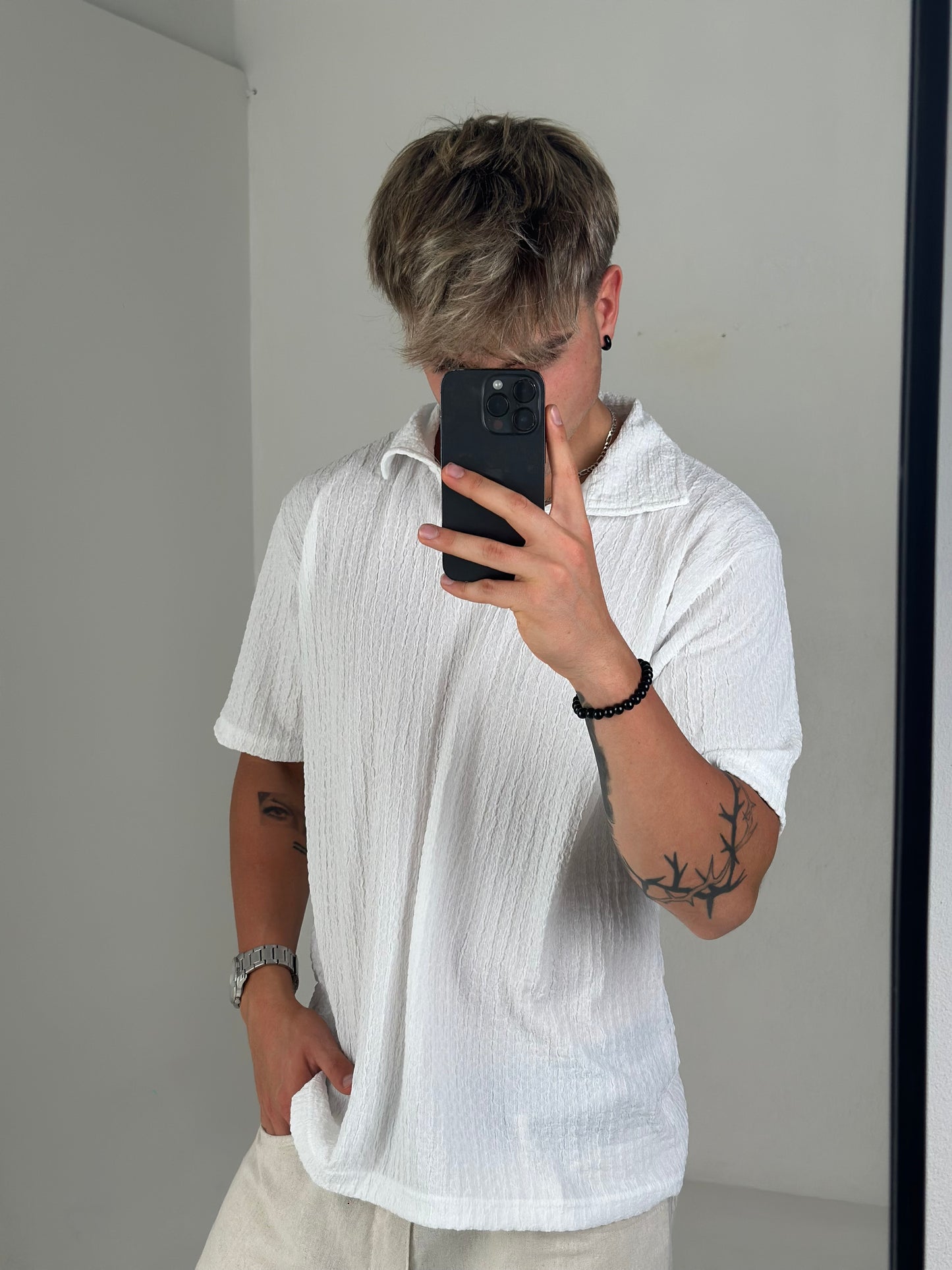 Chomba Blanca Casual - Jacquard