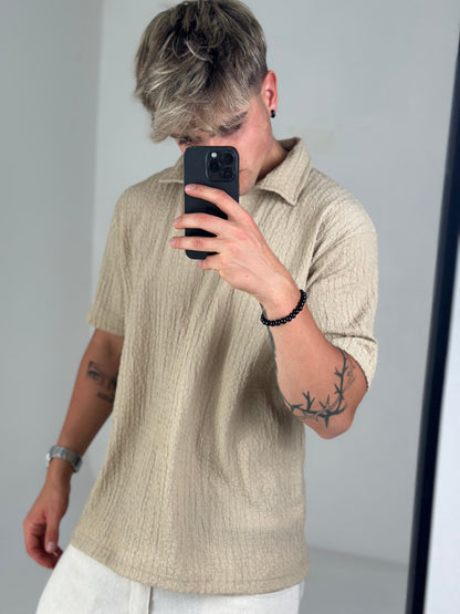 Chomba Beige Casual - Jacquard