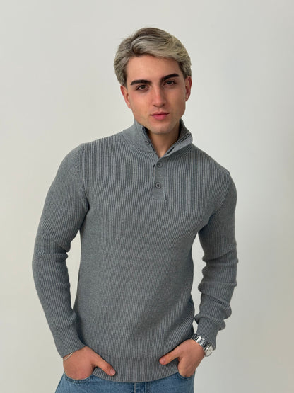 Sweater Linaje - Gris Claro