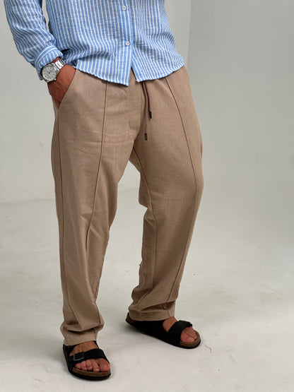 Pantalon de Lino Beige