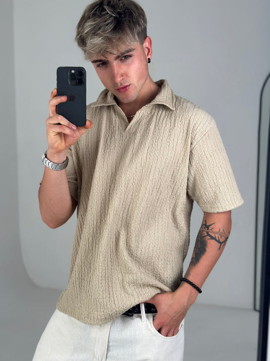 Chomba Beige Casual - Jacquard