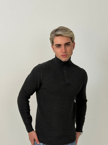 Sweater Linaje - Gris Oscuro
