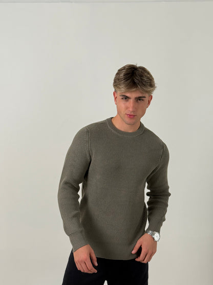 Sweater Knit Verde Oscuro