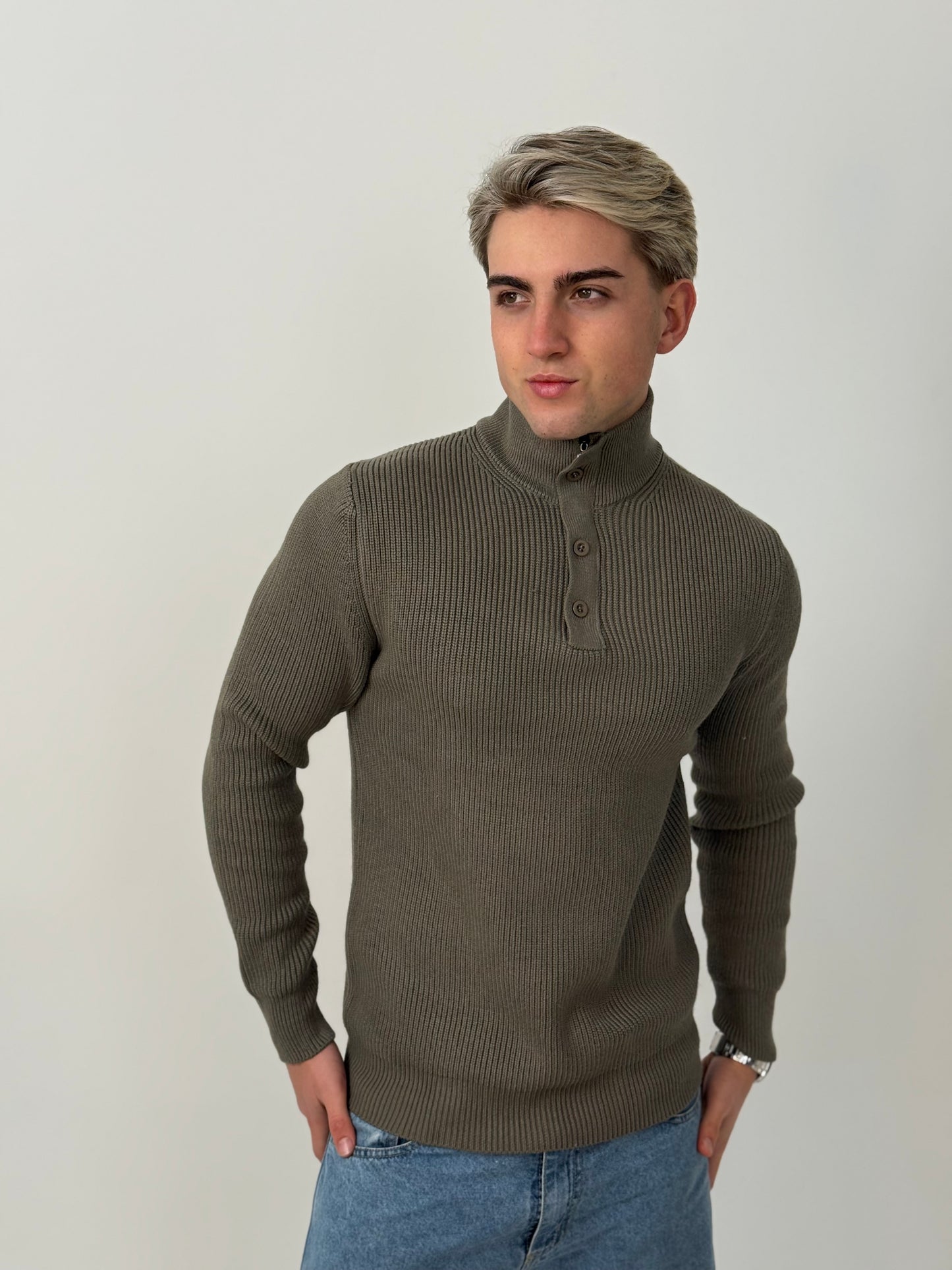 Sweater Linaje - Verde Oliva