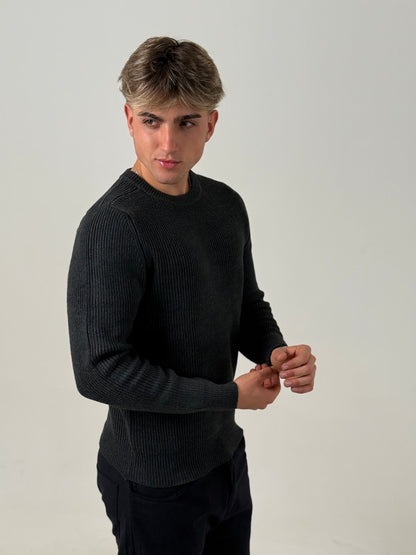 Sweater Knit Gris Oscuro