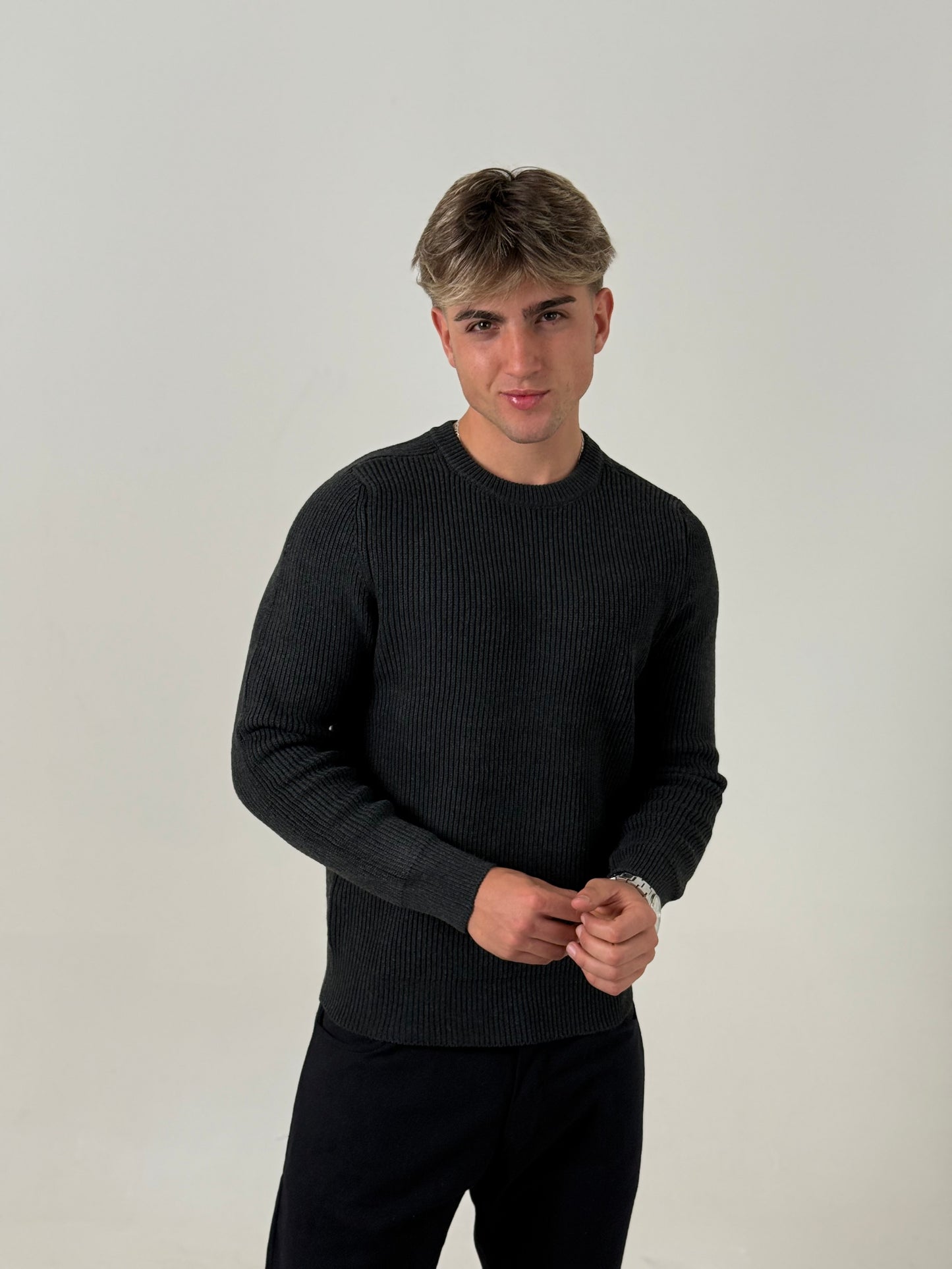 Sweater Knit Gris Oscuro