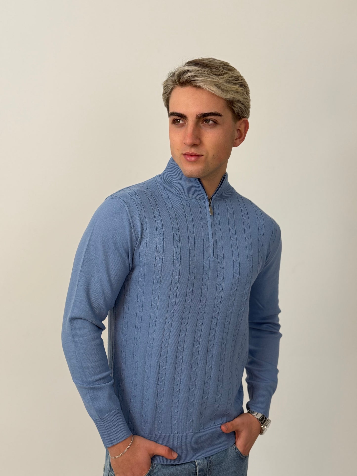 Sweater Esencia - Celeste