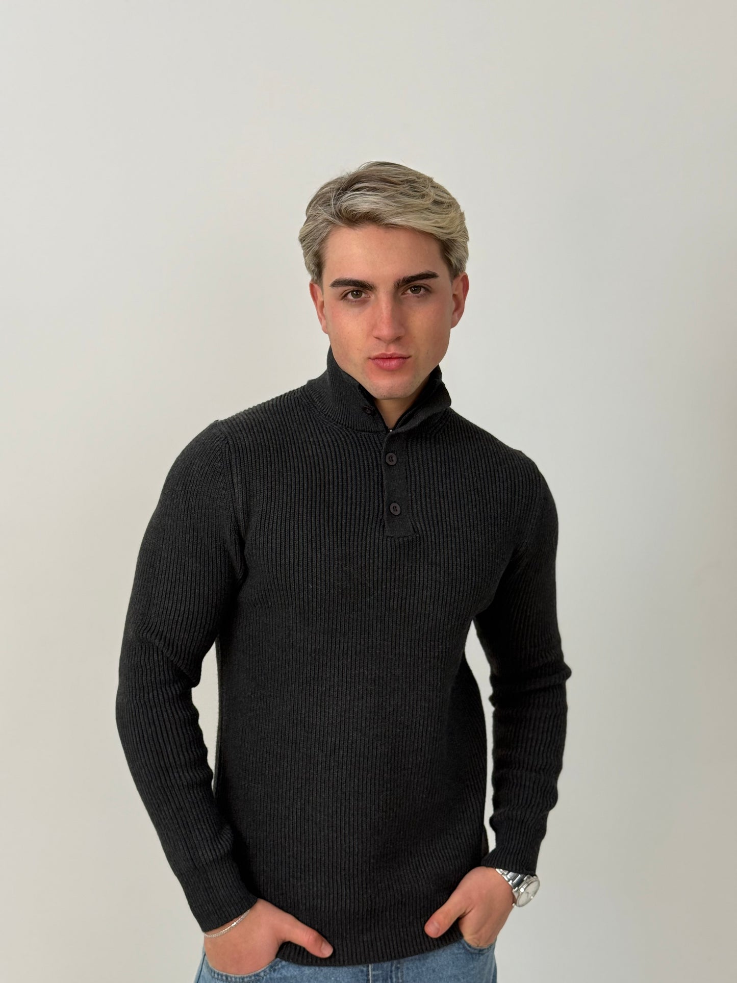 Sweater Linaje - Gris Oscuro