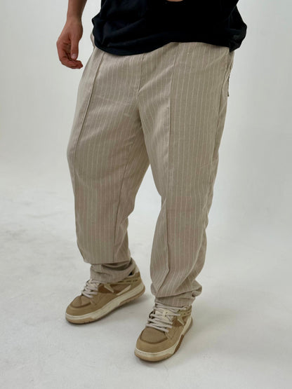 Pantalon Lino Relaxed Pro - Beige