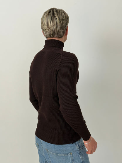 Sweater Legado | Cuello Alto Premium - Chocolate