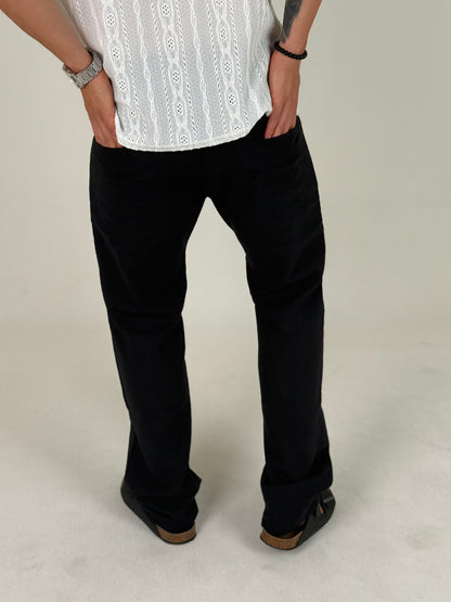 Pantalon de Vestir - Lino Negro