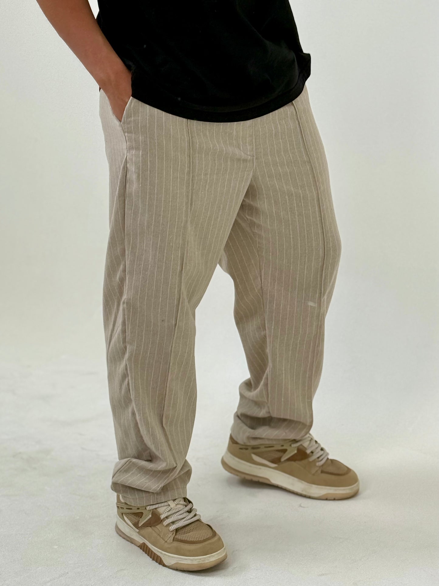 Pantalon Lino Relaxed Pro - Beige