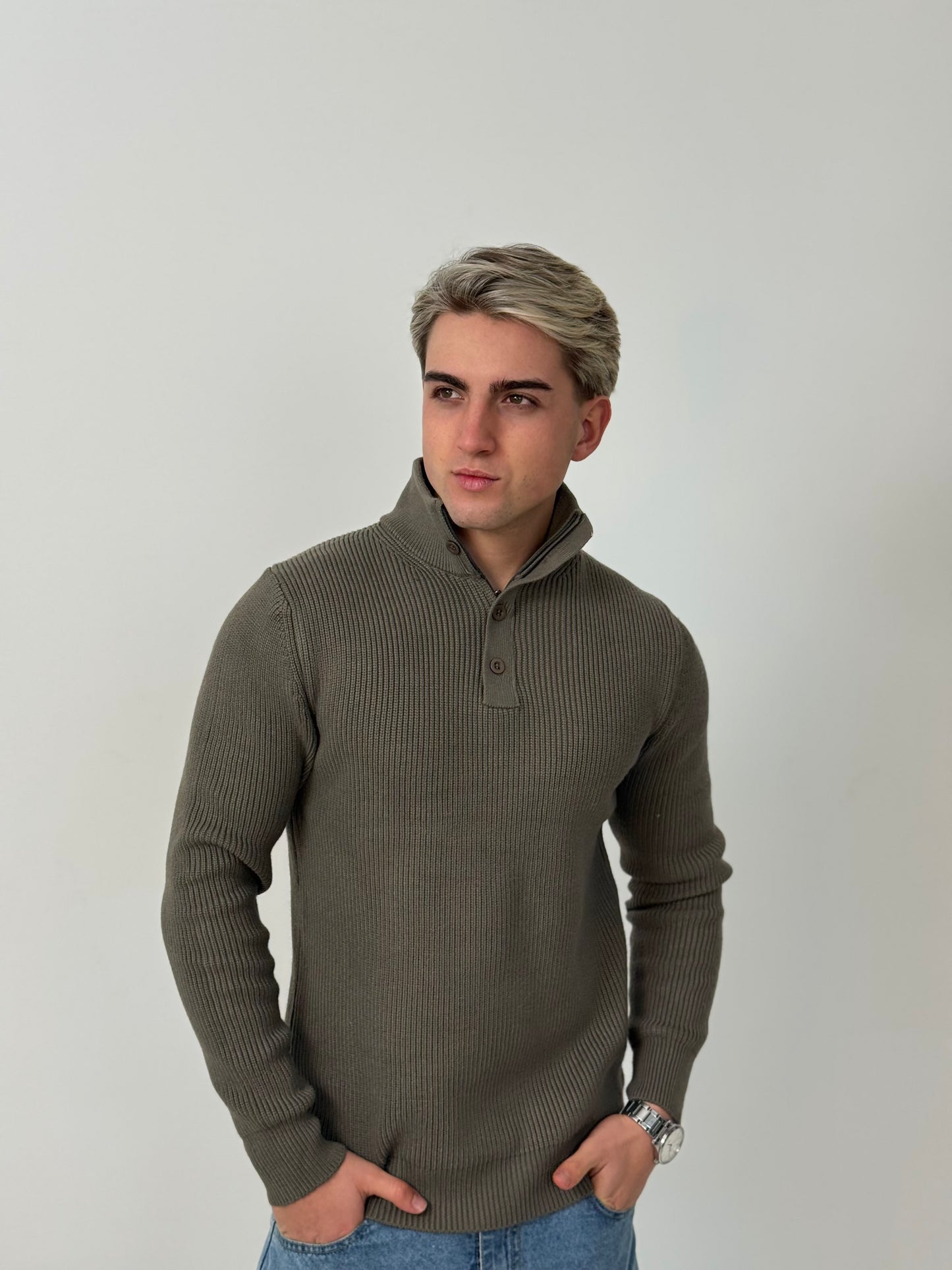 Sweater Linaje - Verde Oliva