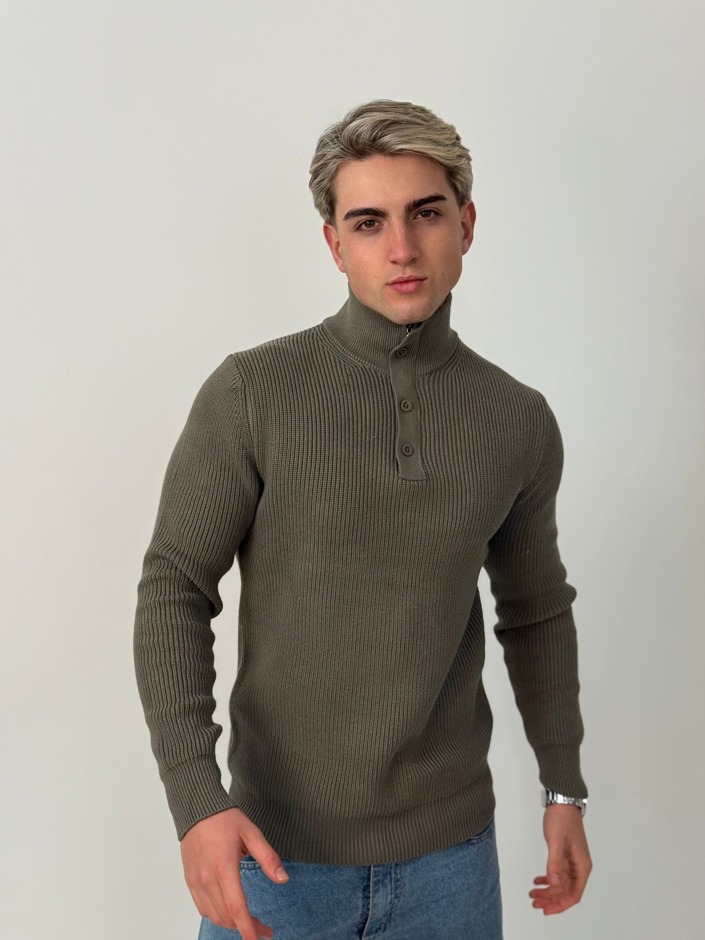Sweater Linaje - Verde Oliva